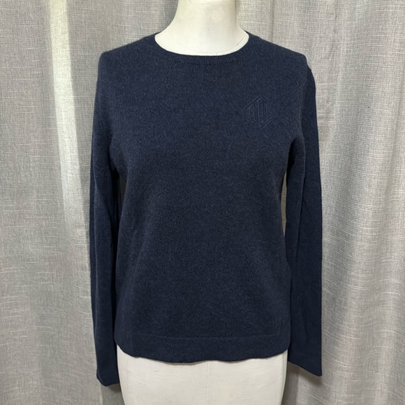 RL Polo Merino Wool Sweater-Sz S-Blue-Polo Stitched Logo @ Chest-EUC - Picture 2 of 16